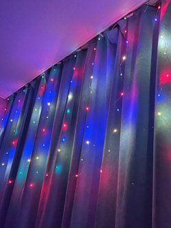 Гирлянда штора 3*1м USB+пульт на крючках (0031-xD21)