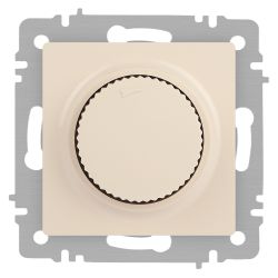 Светорегулятор Intro Accent 6-401-02 поворотный, 600Вт 230В, IP20, СУ, слоновая кость | Intro