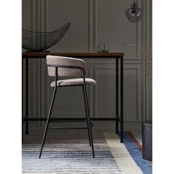 Стул барный Helning, мягкий шенилл, капучино