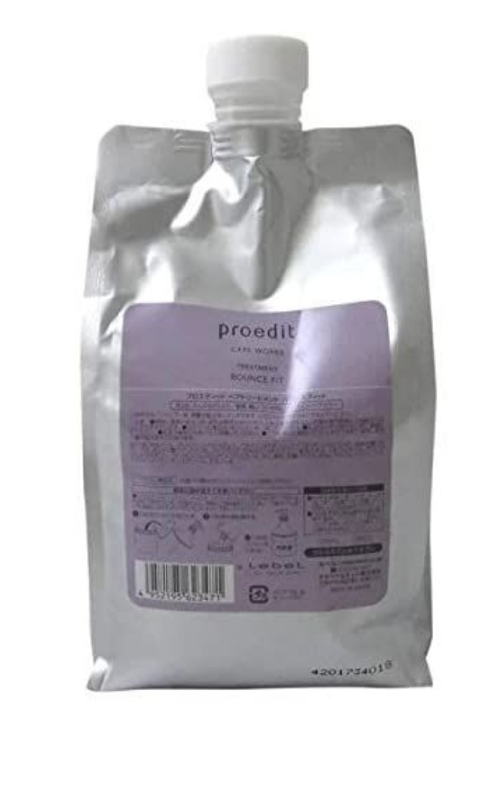 LEBEL Proedit Bounce Fit + - восстанавливающая маска для сильно поврежденных волос рефил 1000 мл.
