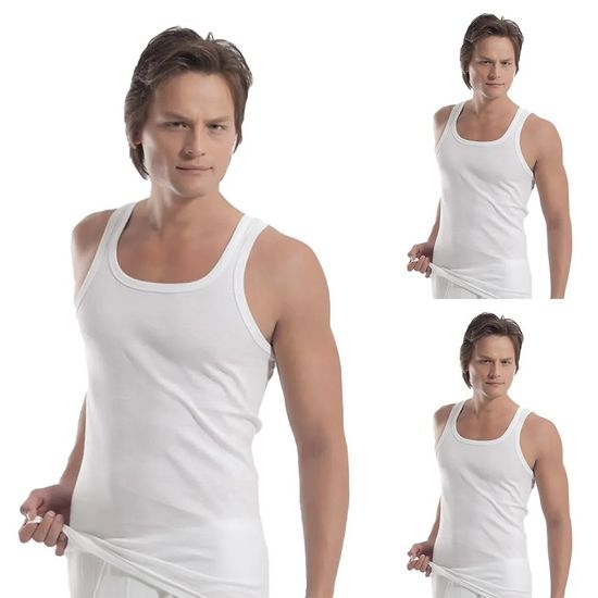 Майка мужская белая OZTAS 1026