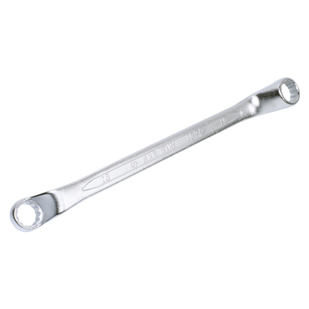 Ключ накидной изогнутый 18x19 мм KING TONY 19701819