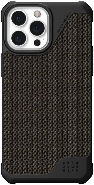 Чехол Uag Metropolis LT ткань Armortex для iPhone 13 Pro Max 6.7" оливковый (Kevlar-Olive) 11316O113972