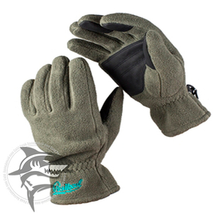 Перчатки флисовые из материала Polartec® 200 с кожаными накладками