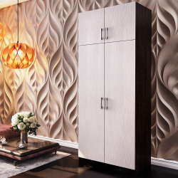 Шкаф 2-х створчатый с перегородкой BTS, венге