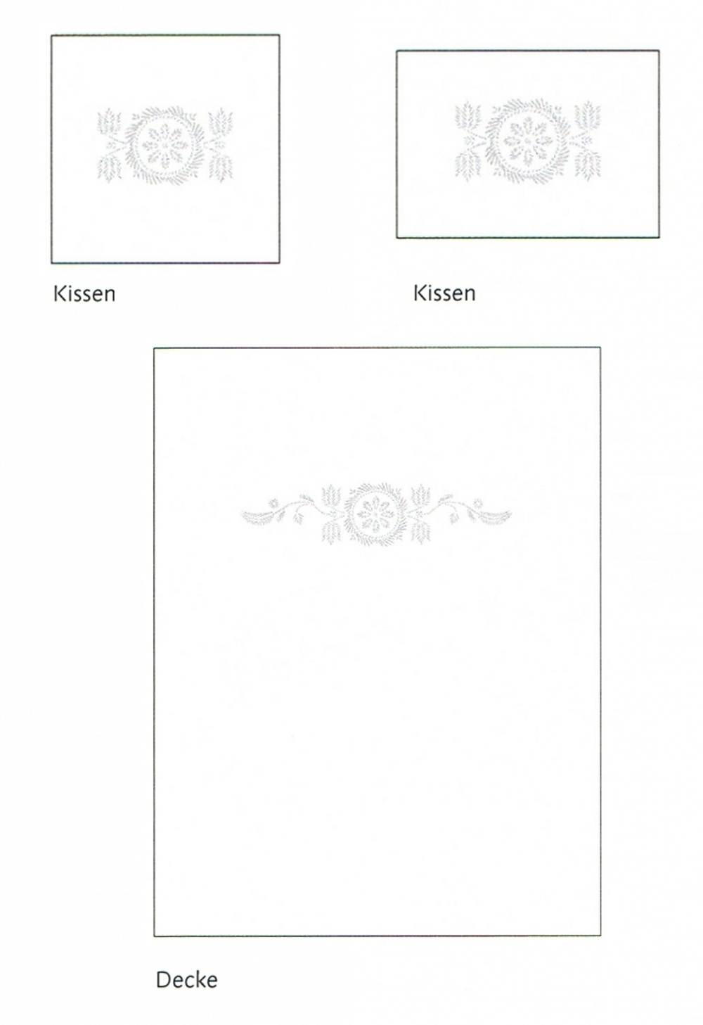 Пододеяльник 180х200 Christian Fischbacher Luxury Nights Crystal 352 Швейцария схема