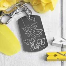 Брелок с гравировкой имён на заказ