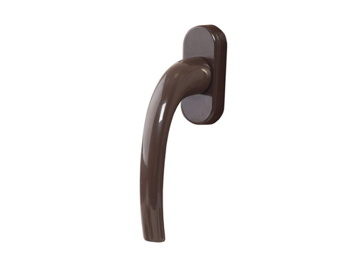Ручка для пластиковых окон коричневая Комфорт алюм. 35мм
