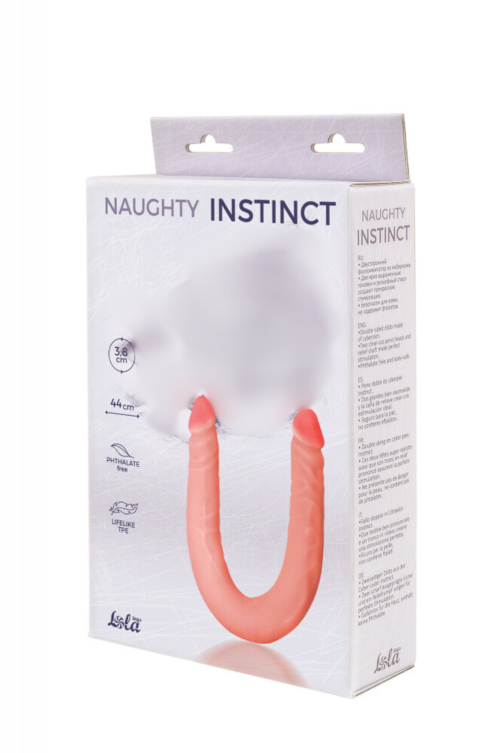 Двусторонний фаллоимитатор Naughty Instinct