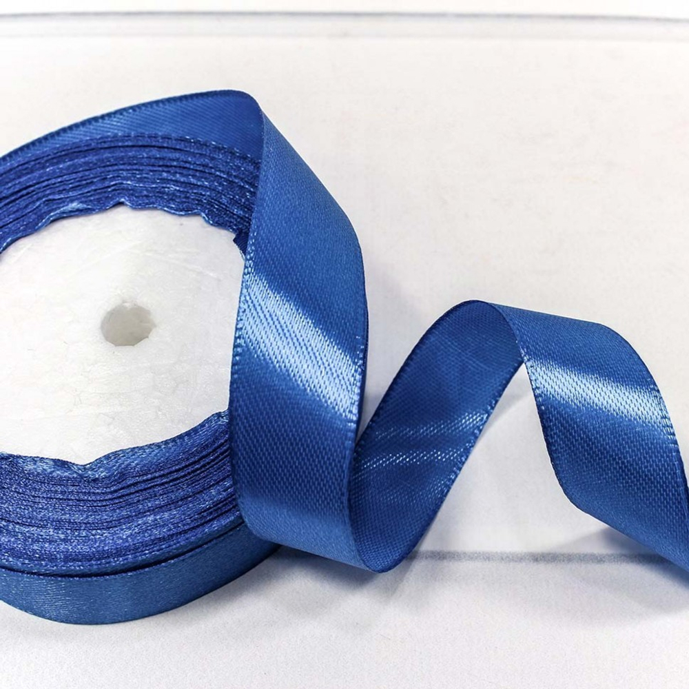 Лента Атласная 2см х 28м Сатин (Синий)