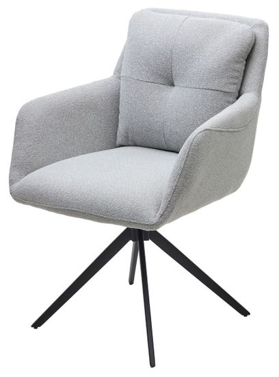 Стул MEADOW 360 град. поворот. Серый Lake-450, ткань / черный каркас