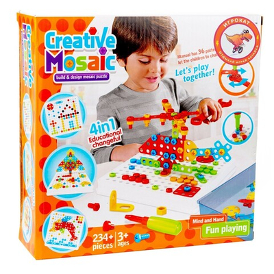 Конструктор Игрокат Creative Mosaic мозаика (234 деталей) 3+