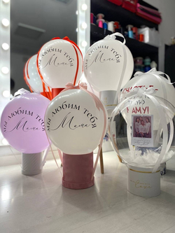 Фотобокс. Вылетающий шар с фото для мамы (надпись с 1 стороны шара) №1196