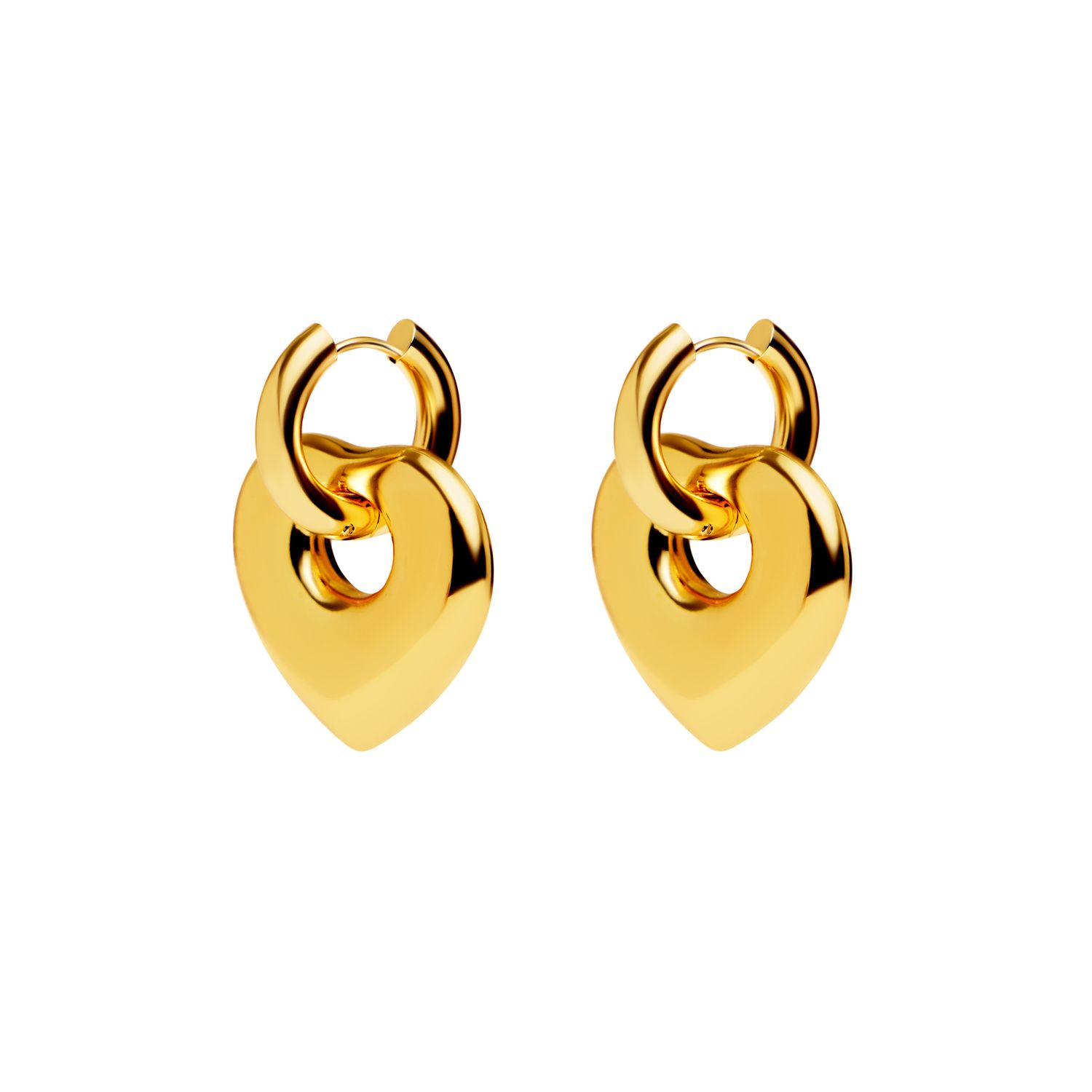 Серьги Plain Heart Earrings