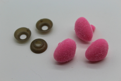 Носик винтовой с заглушкой ворсистый 1,9х1,5 см (розовый)