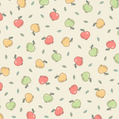 Яблоки и листочки