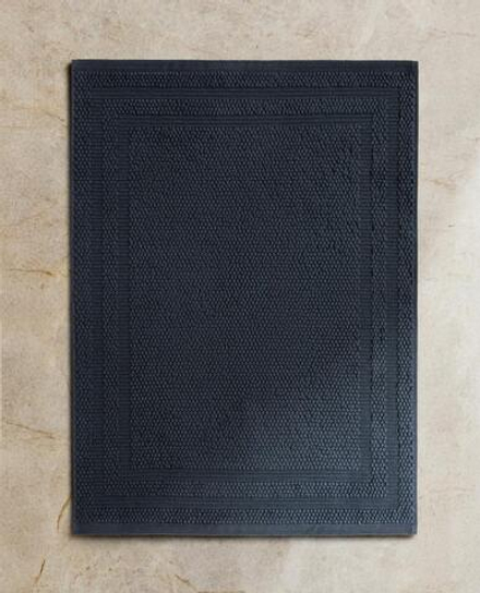 ZARA HOME КОВРИК ДЛЯ ВАННОЙ ИЗ ХЛОПКА С АНТИСКОЛЬЗЯЩЕЙ ПОВЕРХНОСТЬЮ, ЧЕРНИЛЬНО-СИНИЙ