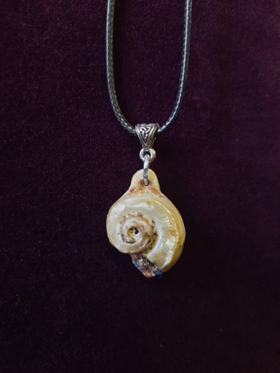 Подвеска "Улитка", рог лося