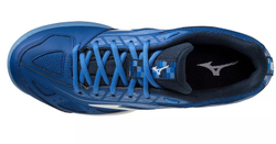 Мужские кроссовки теннисные Mizuno Breakshot 3 AC - true blue/white/jasper blue