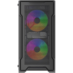 Корпус для компьютера Powercase Корпус Mistral Micro X3B ARGB, Tempered Glass, 3x 120mm ARGB PWM Fan, чёрный, mATX (CMMXB-A3)