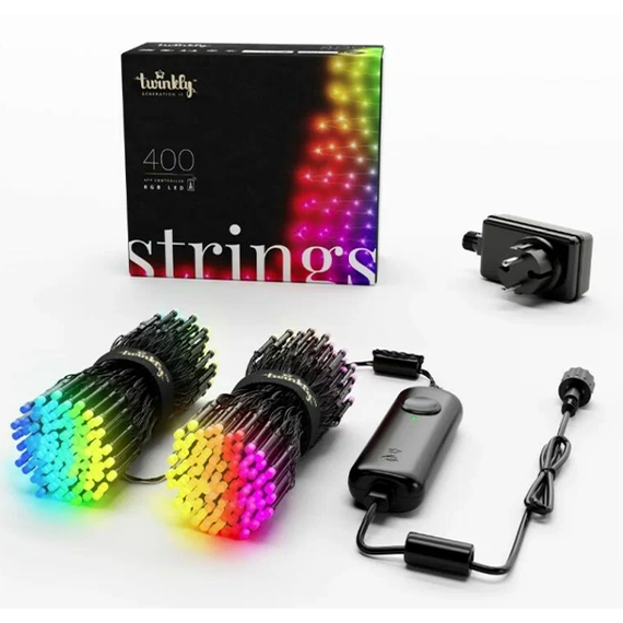 Smart LED гирлянда Twinkly Strings RGB 400 32м (TWS400STP-BEU)