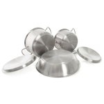 Набор посуды "Мастер Шеф"  Кастрюли 2,0+2,7+Сковорода 26 Foodatlas