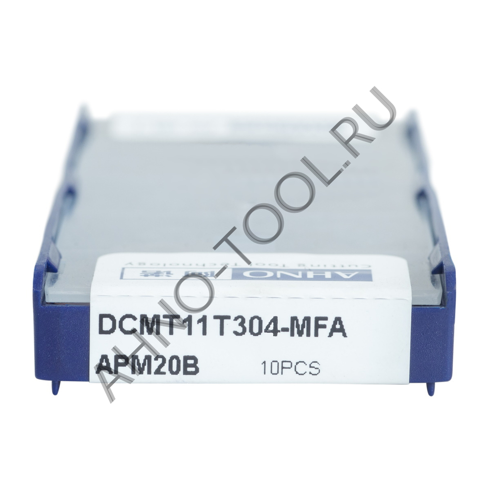 Пластина твердосплавная ISO DCMT11T304-MFA APM20B AHNO по жаропроч. и нерж.стали, получистовая