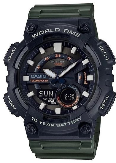 Электронные часы Casio AEQ-110W-3AVDF