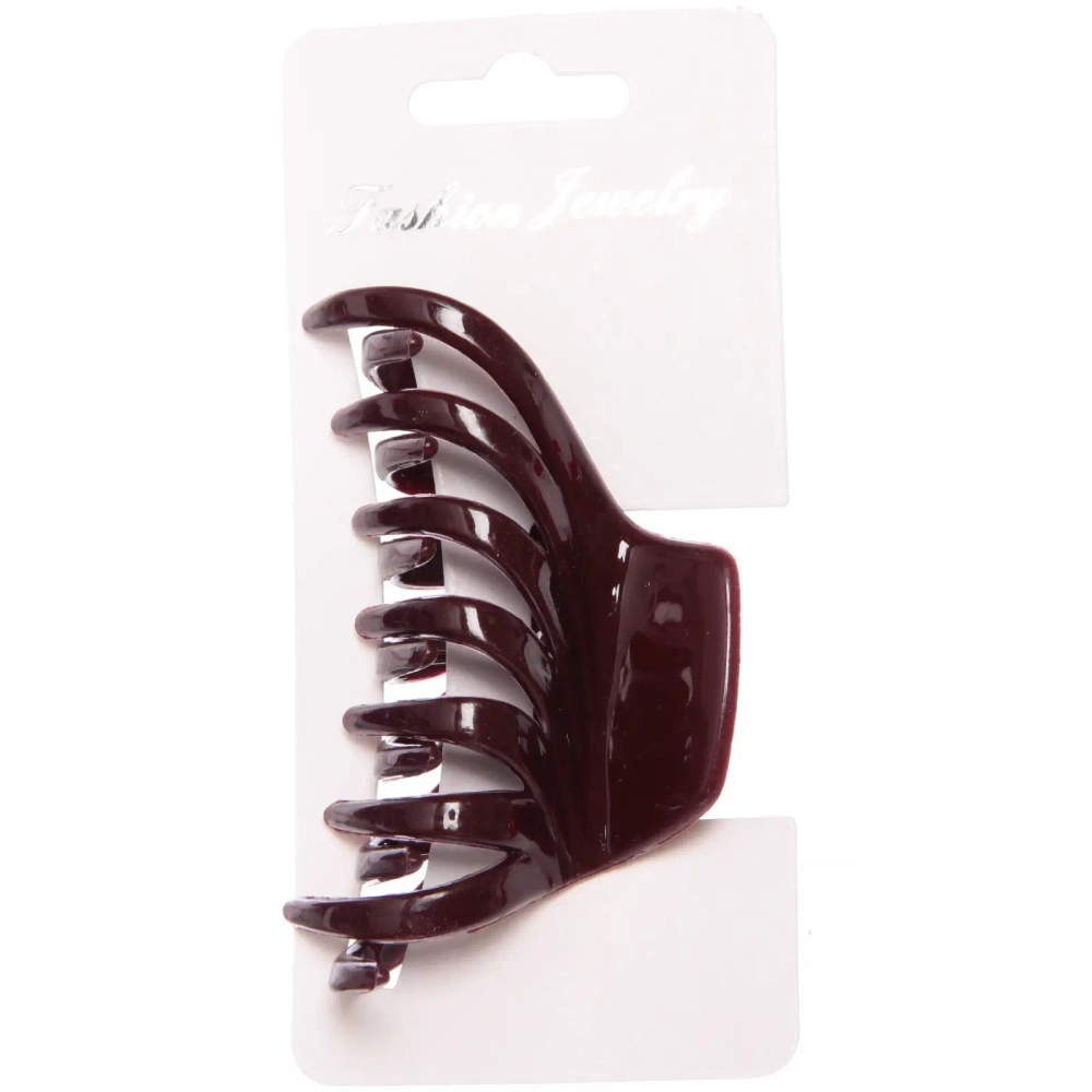 Заколка-краб для волос на блистере «Diana Collection - Mila», микс 6 цветов, 8см