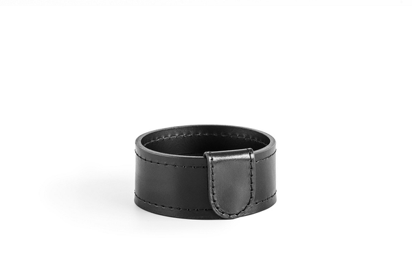 Стакан канцелярский Н4 LUXE из кожи Full Grain Bologna Black