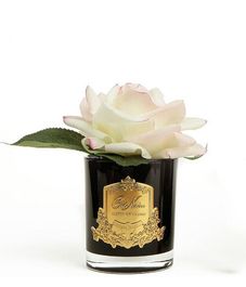 Роза ароматизированная светло-розовая в черной вазе, Cote Noire