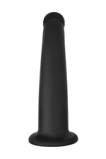 Черный анальный фаллоимитатор Serpens M - 17,5 см.