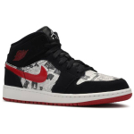 Кроссовки Air Jordan 1 Mid SE GS Newspaper Air Times