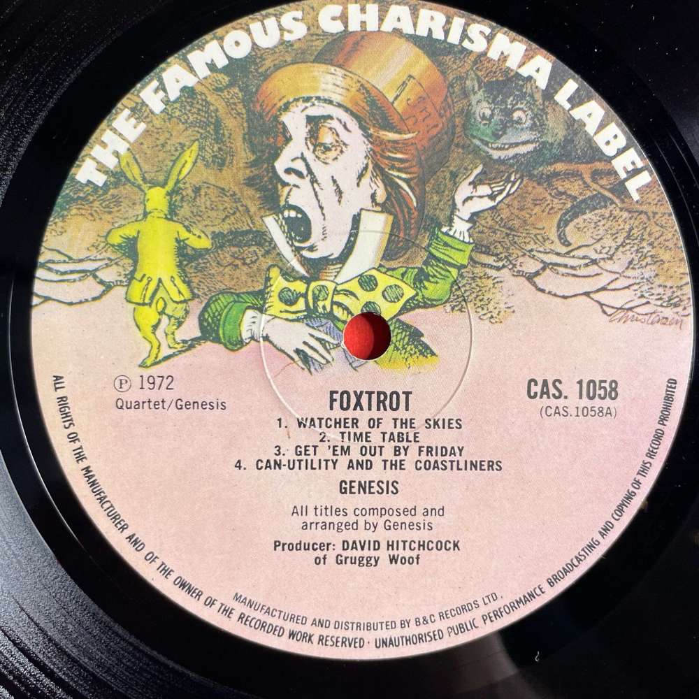 Винтажная виниловая пластинка LP Genesis Foxtrot (UK 1972) Watcher Of The Skies