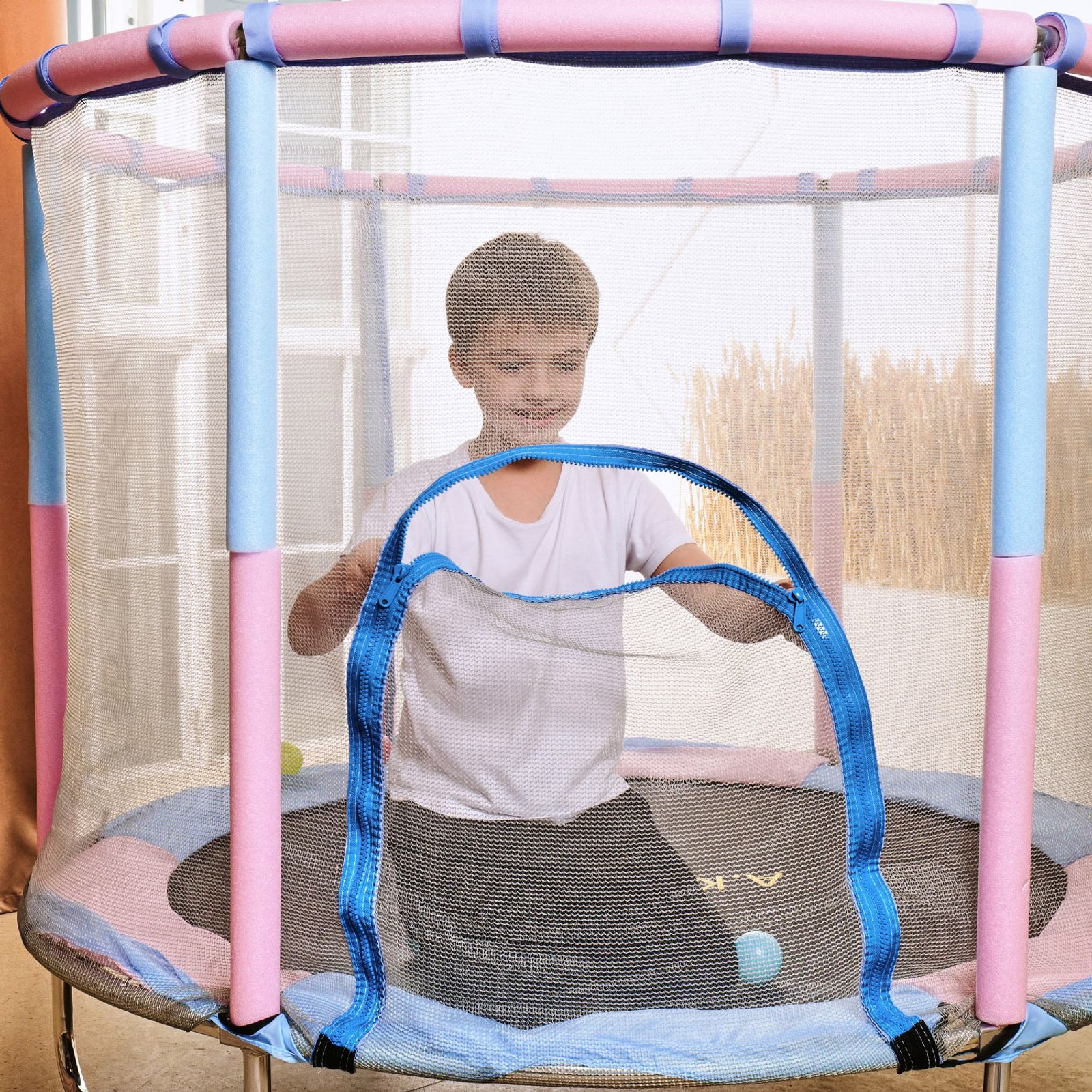 Батут детский DFC A.KOU KIDS 55" (140 см) с сеткой фото №13
