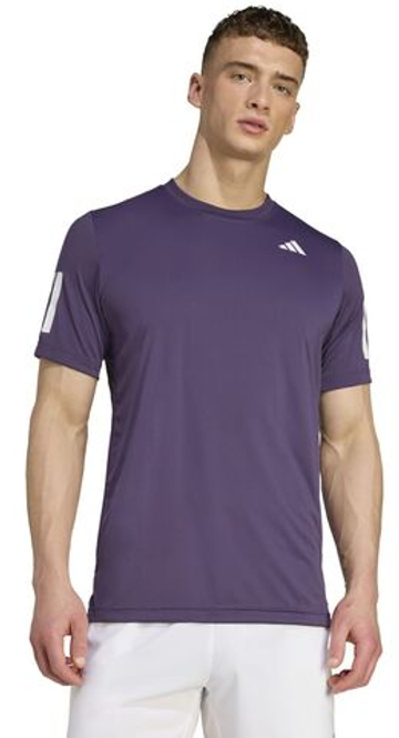 Мужская теннисная футболка Adidas Club Tennis 3-Stripes - aurora blue
