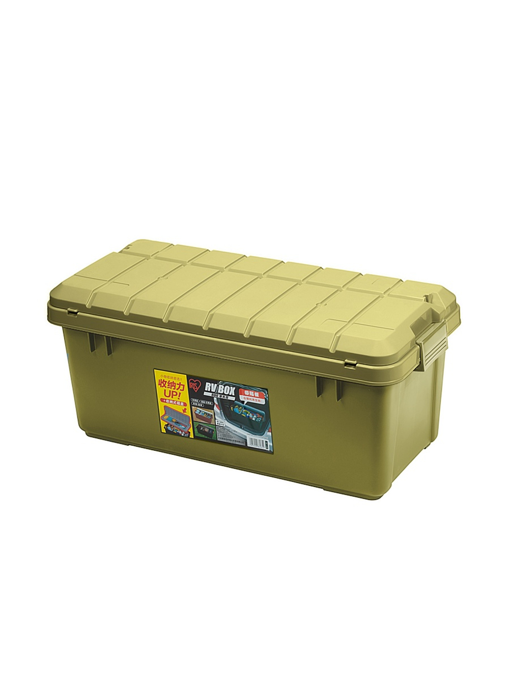 Ящик экспедиционный IRIS RV BOX 800 c двойной разделенной крышкой 79x37x33 см хаки