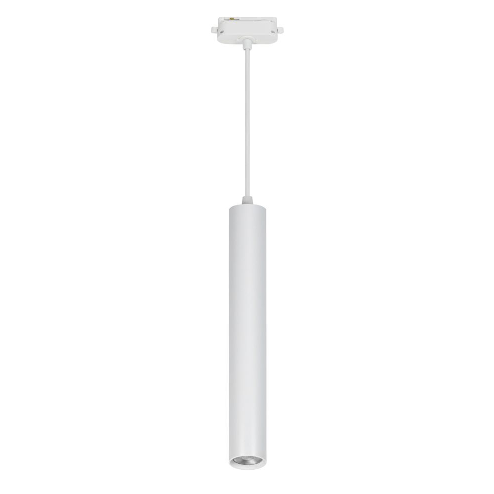 ULB-Q310 12W-4000K WHITE Светильник-прожектор светодиодный трековый. Подвесной. 1000 Лм. Белый свет 4000К. Корпус белый. ТМ Volpe