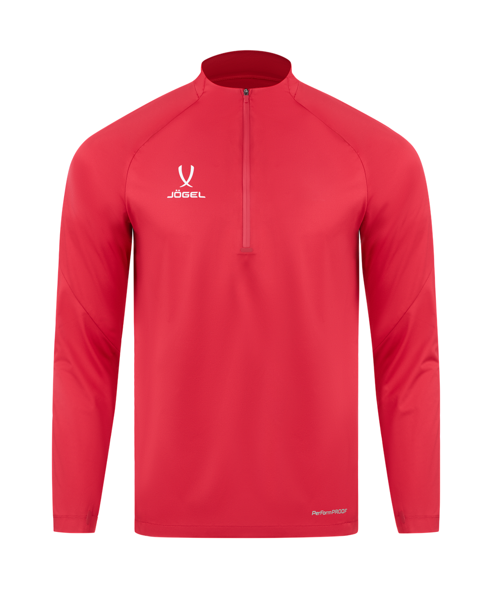 Джемпер ветрозащитный JÖGEL PREMIER PerFormPROOF 1/4 Zip Wind Top, красный