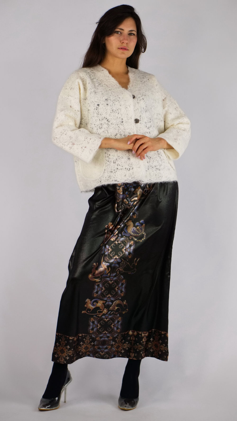 Шерстяной жакет «Белоснежный»