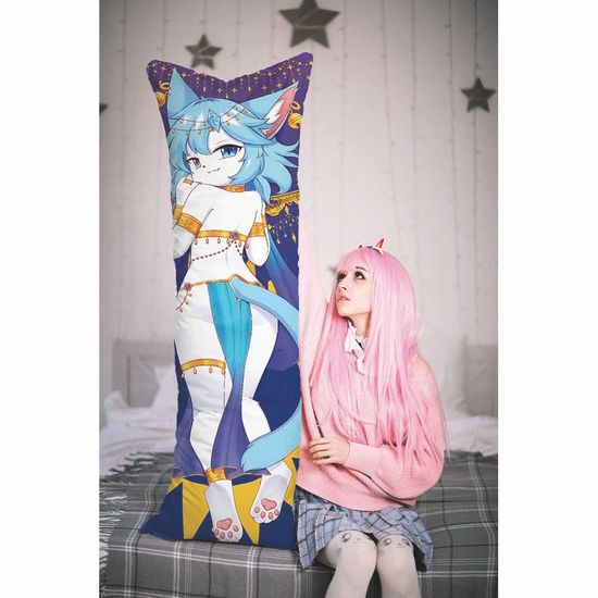 Дакимакура фурри Кошка девочка арт. 1237