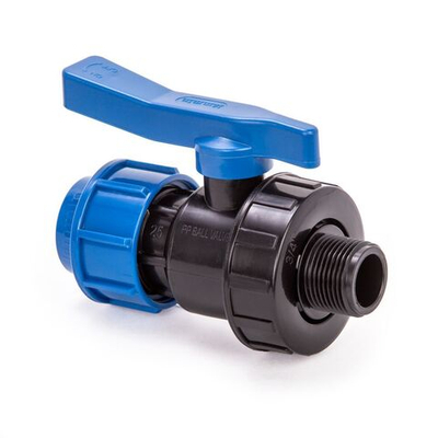 ПНД  Кран шаровой 63х2" нар.  ТПК-АКВА  (6/1шт)