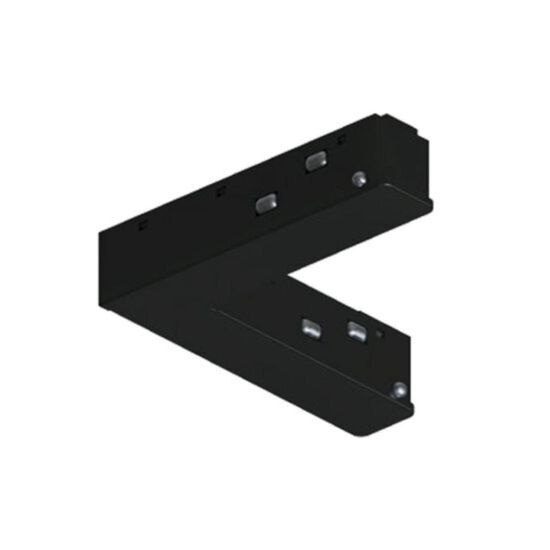 A744406 коннектор угловой токопроводящий для шинопровода (трека) OPTIMA, черный