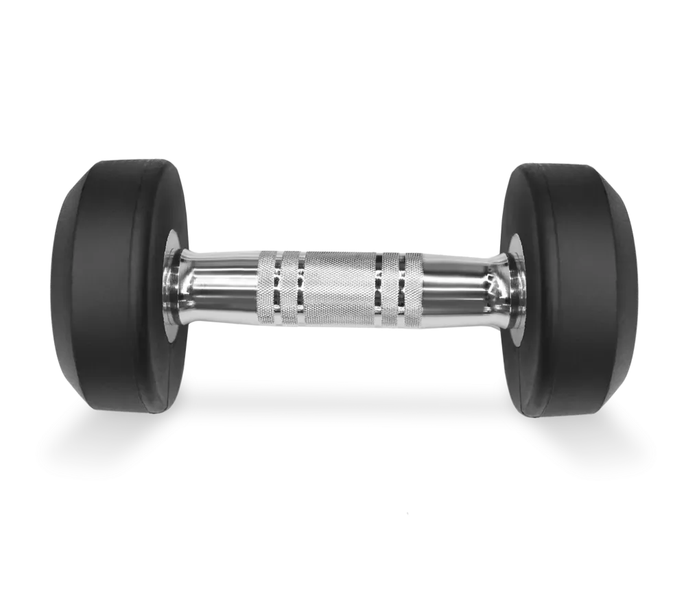 Набор обрезиненных гантелей BRONZE GYM, 2.5-25 КГ - 10 ПАР, ШАГ 2,5 КГ