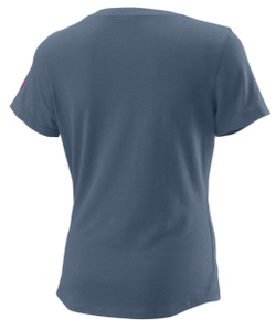 Женская теннисная футболка Wilson Love Earth Tech Tee W - небесный