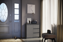 Комод Челси 800 (3 ящиа 1 дверь), Графит