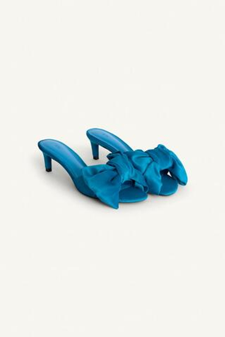 ZARA ТУФЛИ БЕЗ ЗАДНИКОВ - LIMITED EDITION, СИНИЙ