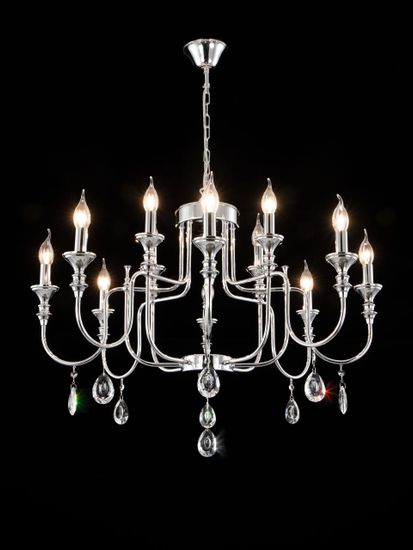 CL437221 Рига Хром Св-к Люстра