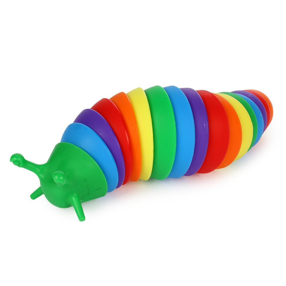 Игрушка змейка улитка 18,5 см, 6 цвета, пакет с-40862