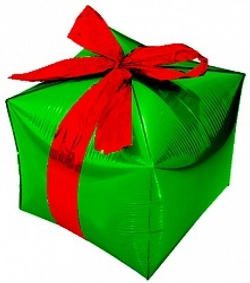 Фигура куб  "Подарок с бантом"